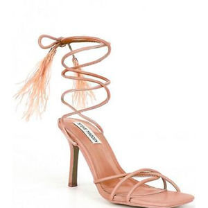 New STEVE MADDEN BRYDAN TAN LACE UP HEELS